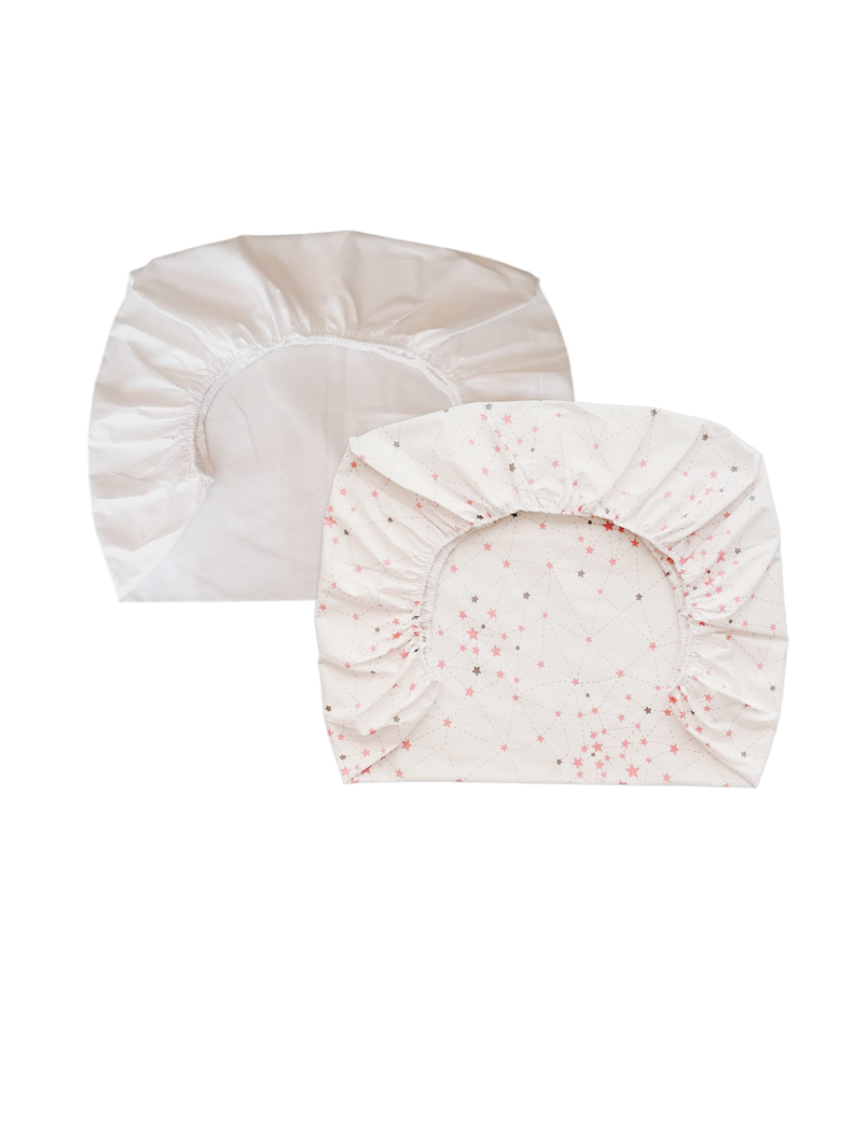 140 x 80 Pack 2 Sabanas Bajeras para cuna o cama de transición 100% Algodón