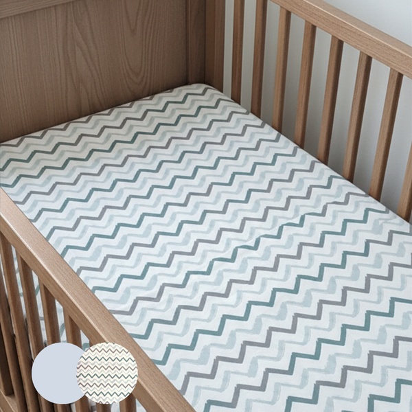 140 x 80 Pack 2 Sabanas Bajeras para cuna o cama de transición 100% Algodón