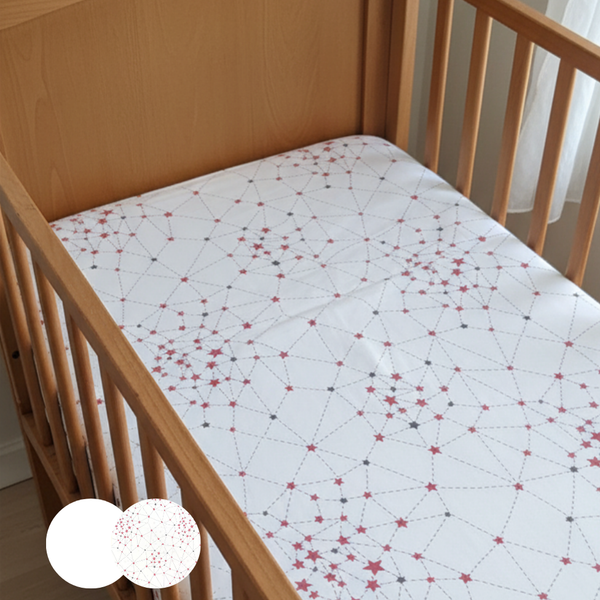 130 x 70 Pack 2 Sabanas Bajeras para Cuna Maxi Baby 100% Algodón