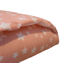 Cobertor Acolchado Reversible Rosa estrellas blancas/Blanco littledreams.cl