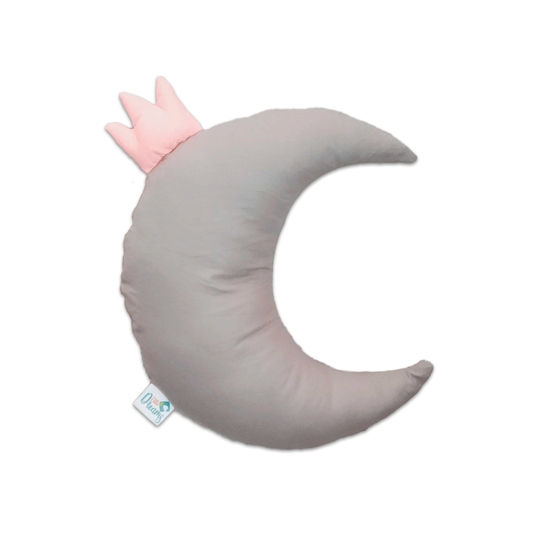 Cojín Luna Gris Princesa littledreams.cl
