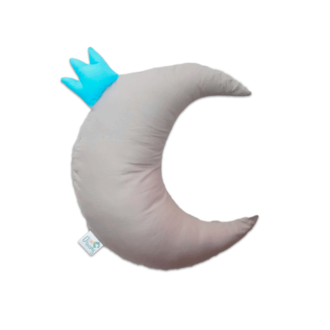 Cojín Luna Gris Príncipe littledreams.cl