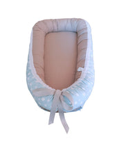 Nido Colecho Celeste y Gris (Reversible) littledreams.cl