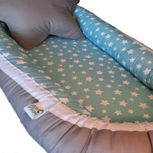 Nido Colecho Celeste y Gris (Reversible) littledreams.cl