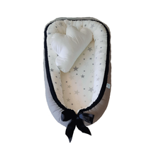 Nido Colecho Gris y Blanco (Reversible) littledreams.cl