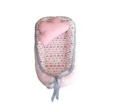 Nido Colecho Rosa y Nubes (Reversible)