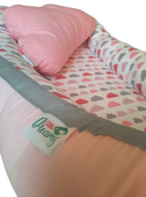 Nido Colecho Rosa y Nubes (Reversible)