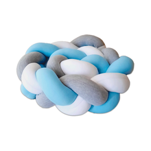 Protector de Cuna Trenzado o Chichonera trenzada Celeste littledreams.cl