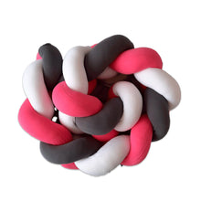 Protector de Cuna Trenzado o Chichonera trenzada Fucsia littledreams.cl