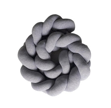 Protector de Cuna Trenzado o Chichonera trenzada Gris littledreams.cl