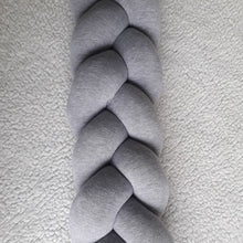 Protector de Cuna Trenzado o Chichonera trenzada Gris littledreams.cl