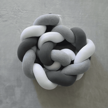 Protector de Cuna Trenzado o Chichonera trenzada Grises littledreams.cl