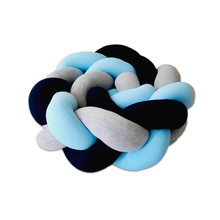 Protector de Cuna Trenzado o Chichonera trenzada Skyblue littledreams.cl