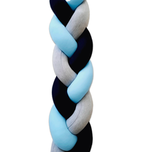 Protector de Cuna Trenzado o Chichonera trenzada Skyblue littledreams.cl