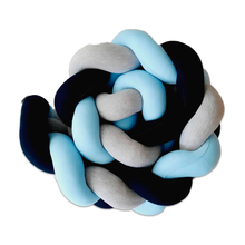 Protector de Cuna Trenzado o Chichonera trenzada Skyblue littledreams.cl